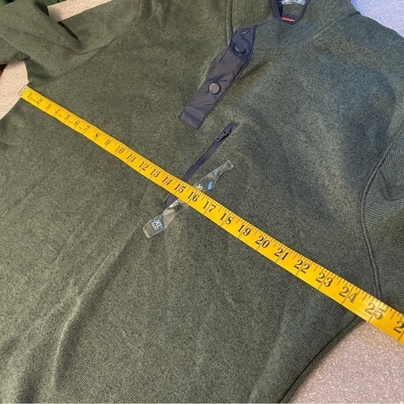 Tommy Hilfiger XL green and blue 1/4 snap sweater New NWT - Picture 11 of 11